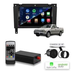 Multimídia MP10 CarPlay e Android Auto Saveiro G3 com Tv - First Optio