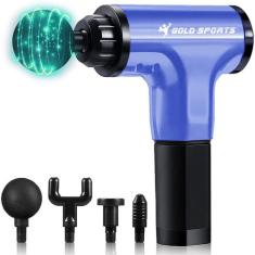 Massageador Elétrico Pistola Gold Sports ProII Corporal Relaxante Fit,