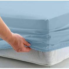 Lençol Super King c/ elástico, Percal 200 Fios 100% Algodão - Dryka En