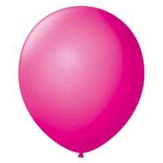 Bexiga Lisa 7" Rosa Shock São Roque 50 Unidades - SAO ROQUE