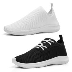 Kit 2 Tênis Masculino Academia Leve Moderno Confortavel - EXP, 39, Bra