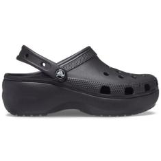 Crocs Classic Platform Clog w Black, Black, 38