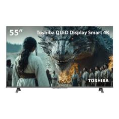 Smart TV QLED 55 4K Toshiba Google TV 3HDMI 2USB Wi-Fi TB060