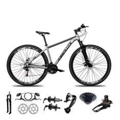 Bicicleta Aro 29 Absolute Nero 5 Freio Hidráulico K7 27v Garfo Com Trava - Cinza Tam.17