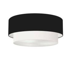 Plafon Duplo Cilíndrico Vivare Md-3021 Cúpula em Tecido 80x60cm - Bivolt