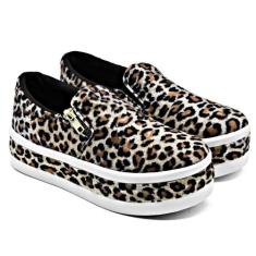 Slip On Feminino Sola Alta Tênis Plataforma Com Zíper Iate Macio Para 