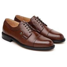 Sapato Social Couro Jacometti Scatamacchia Masculino Confort Chocolate 37