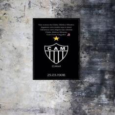 Quadro Decorativo Hino Atlético Mg 45X34Cm - Quadros On-Line