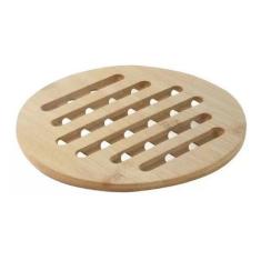 Descanso De Panela Em Bambu 19,5Cm Redondo Bm19140