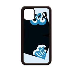 Capa preta com estampa de ilustração em spray para iPhone 12 Pro Max para Apple Mini Mobile Case Shell
