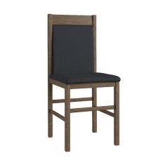Conjunto 2 Cadeiras de Madeira 600 Móveis Canção - Ameixa Negra/ Branco