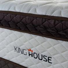 Conjunto Cama Box Espuma San Diego Branco King 193x203x67