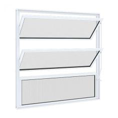 Janela Basculante sem Grade Riobras Alumínio  60cmx60cm Branco