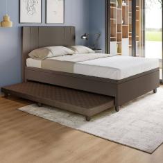 Base Box Casal com Cama Auxiliar c/colchão conjugado Corino SkyBox