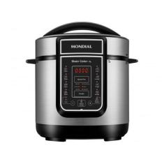 Panela de Pressão Elétrica Digital Mondial 3L - 700W, Preta e Prata, 2