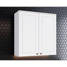 Armário Aéreo p/ Cozinha Americana c/ 2 Portas Branco - Henn