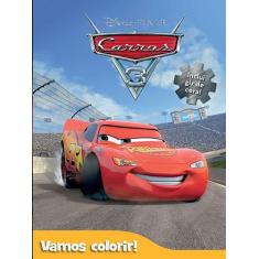 Livro - Disney - Vamos colorir - Carros 3