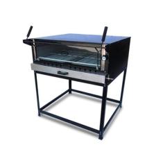 Forno de Pizza Industrial a Gás com Pedra Refratária 100x68 Cristalaço