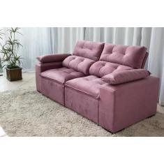 Sofá Retrátil e Reclinável 1,80m em Tecido Suede C/ 02 Módulos - Monta