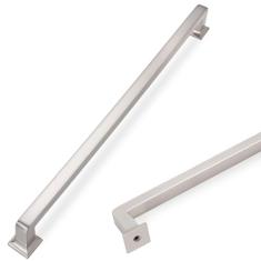 COTYKILEY Pacote com 6 puxadores de armário de 15 polegadas (381 mm) de níquel acetinado escovado puxadores de armário de cozinha puxadores de armário de cozinha puxadores de gaveta puxadores de