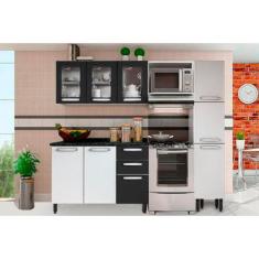 Kit de Cozinha Completa 4 Peças Evidence (1 Armário + 1 Balcão + 1 Pan