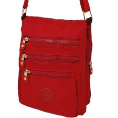 Bolsa Feminina Nylon Transversal + Pompom TY783 - SPORT BY ELLO, Verme