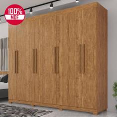 Guarda-Roupa de Casal 100% MDF 8 Portas 4 Gavetas Itália  - Tudo de Móveis