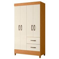Guarda Roupa Mobi 4 Portas e 2 Gavetas - Móveis Albatroz 