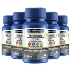 Kit 5 Polivitamínico Sênior Catarinense 60 Cápsulas