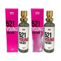 Kit 2 Perfume Feminino 521 Young For Her Amakha Paris 15Ml
