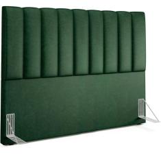 Cabeceira Cama Box Queen 160 cm Dália W01 Facto Verde Musgo - Lyam Dec