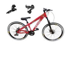 Bicicleta Aro 26 Vikingx Tuff 25 Cambio Shimano Traseiro Dianteiro 24v