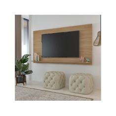 Painel Slim Ideal para TV de até 55 polegadas Artely, Carvalho