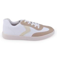 Tênis feminino Beira Rio 4313.103 cadarço casual-Feminino
