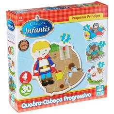Quebra Cabeça Progressivo 30 peças Pequeno Príncipe, Nig Brinquedos