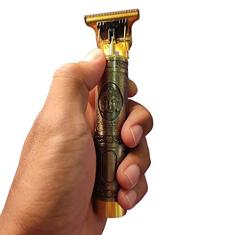 Máquina de Barbear e Cortar Cabelo Profissional Recarregável Sem Fio Buda