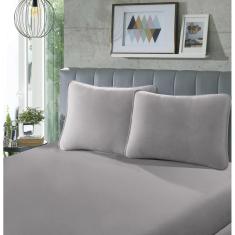 Lençol Avulso Malha - Casal - 100% Algodão - Bege - SBX