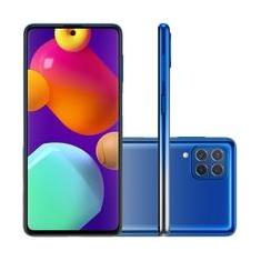 Smartphone Samsung Galaxy M62, 128GB, 8GB RAM, Octa-Core, Câmera Quadrupla 64MP + Selfie 32MP, Tela Infinita 6.7, Azul - SM-M625FZBKZTO