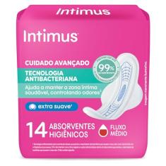 Absorvente Intimus Antibacteriana Ultrafino com Abas - 14 unidades