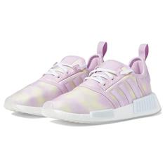 adidas Tênis infantil NMD_R1 V2, Lavanda/amarelo claro/branco-roxo, 17