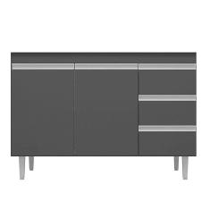 Balcão P/ Pia Gabinete Andréia 100cm 2 Portas 3 Gavetas