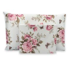 Jogo De Lençol Solteirão 2 Peças Com Elástico Estampado Percal 180 Fio