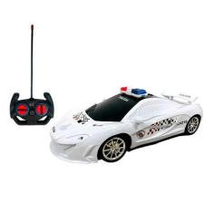 Brinquedo Carrinho de Controle Remoto com Luz Polícia Militar. - toys