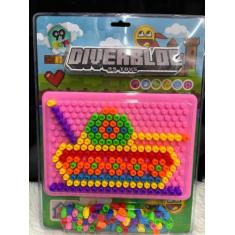 Brinquedo Educativo de Montar Diverbloc Coloridos Vários Temas Mini Bl