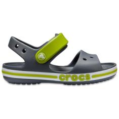 Crocs Sandália infantil unissex Bayaband, Carvão, 22