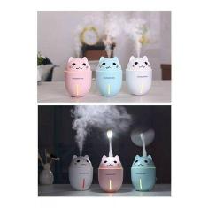 Umidificador Gatinho com Luminária e Ventilador - BC BORA COLEGA SHOP,