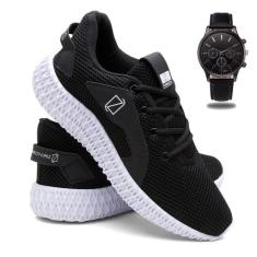 Tênis de Academia Masculino Ultra Leve e Macio + Relógio - Lorenzzo Lo