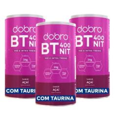 3x Bt Nitrato Dobro Com Taurina Sabor Açaí 450g, Açaí