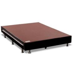 Cama Box Base C/auxiliar Casal Revolution Courano Nero Black (138x188) - Ortobom