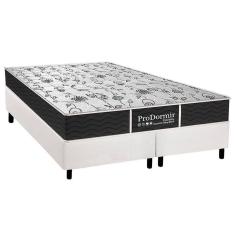 Cama Box Queen: Colchão Molas Probel Prolastic Sleep + Base Crc Courano White(158X198)
